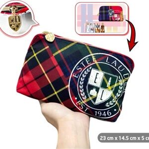 Estee Lauder Tartan Men's Toiletry Bag